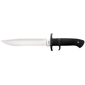 Cold Steel OSI Fixed Blade Knife 8.25" Drop Point AUS-8 Satin Blade Kray-Ex Handle Black - Cold Steel