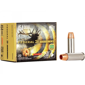 eral Premium 454 Casull 250 Grain Barnes XPB Solid Hollow Point Lead Free Box Of 20 Ammo