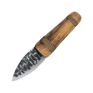 Condor Knives OTZI Fixed Blade Knife 2.27" Spear Point 1095 Black Blade Hickory Handle - Condor Knives