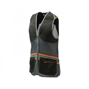 Beretta Full Mesh Shooting Vest Black/Gray Men's Large - Beretta