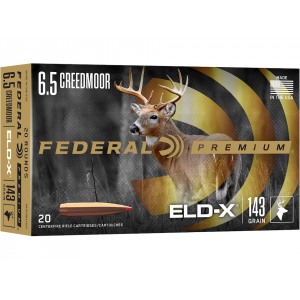 eral Premium 6.5 Creedmoor 143 Grain Hornady ELD-X Polymer Tip Box Of 20 Ammo