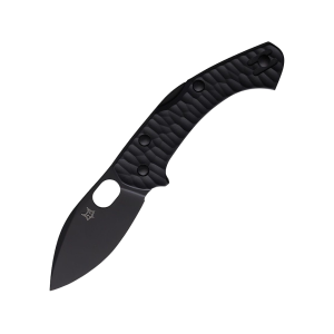 Fox Knives Zero 2.0 Pocket Knife 2.76" Drop Point BECUT Black Blade Fiberglass Reinforced Nylon (FRN) Handle Black - Fox Knives