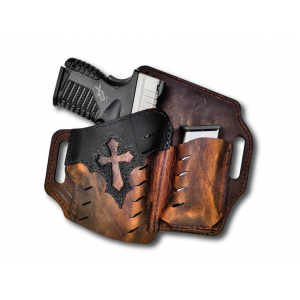 Versacarry Guardian Arch Angel OWB Holster Right Hand 1911 Commander Leather Brown - Versacarry