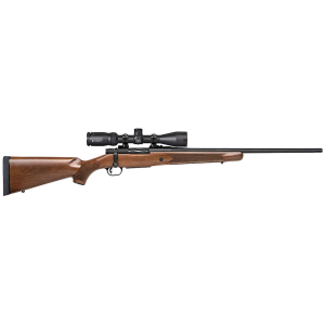 Mossberg Patriot Bolt Action Rifle 308 Winchester 22" Fluted Blued Barrel Blued Frame Walnut Straight Grip Stock with Vortex Crossfire II Scope - Mossberg