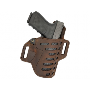 Versacarry Compound OWB Holster Right Hand Glock 19, 19X, 23, 32, 45 Leather Brown - Versacarry