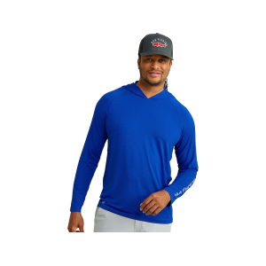 HUK Men's A1A Hoodie Ocean Blue 2XL