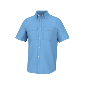Huk Men's Back Draft Short Sleeve Shirt Marolina Blue XL - Huk