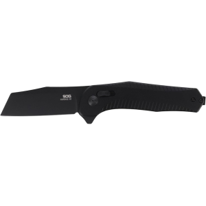 Sog SOG Diverge XR Folding Knife 3" Sheepsfoot D2 Black Blade Aluminum Handle Black - $64.99 at MidwayUSA