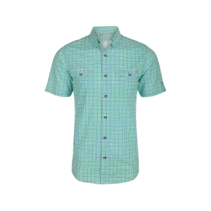 Drake Men's Frat BD Tattersall Short Sleeve Shirt Ceramic Teal XL - Drake