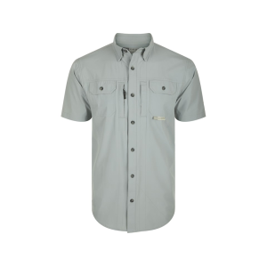 Drake Men's Wingshooter Trey Short Sleeve Shirt Quarry XL - Drake