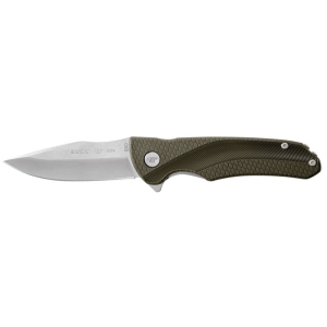 Buck Knives 840 Sprint Select Pocket Knife 3.125" Drop Point 420HC Satin Blade Glass Reinforced Nylon (GRN) Handle Green - Buck Knives