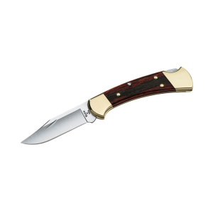 Buck 112 Ranger Pocket Knife 3" 420HC Stainless Steel Clip Point Blade Ebony Handle with Leather Sheath - Buck Knives