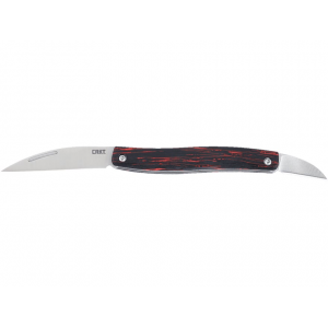 CRKT Forebear Folding Knife 2.29" Drop Point Sandvik 12C27 Satin Blade G-10 Handle Red - Crkt