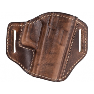 Bianchi 57 Remedy OWB Holster Right Hand Glock 19, 19X, 23, 32, 45 Leather Weathered Tan - Bianchi