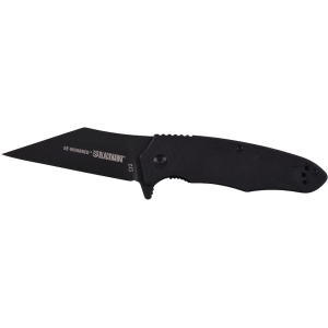 BLACKHAWK! Be-Wharned Assisted Opening Pocket Knife 3.31" Wharncliffe D2 Black PVD Blade G-10 Handle Black - Blackhawk!