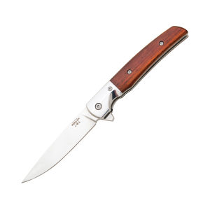 Bear & Son CB21 Folding Knife 3.375" Drop Point D2 Satin Blade Wood Handle Cocobolo - Bear & Son