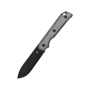 Kizer Begleiter Fixed Blade Knife 3.77" Drop Point D2 Black Blade Micarta Handle Gray - Kizer