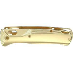 Flytanium Crossfade Knife Scales for Benchmade Bugout Brass Stonewashed - Flytanium