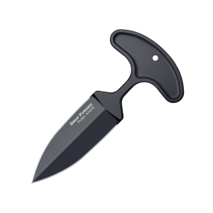 Cold Steel Drop Forged Push Fixed Blade Knife 4" Spear Point 52100 Gray Blade 52100 Handle Gray - Cold Steel