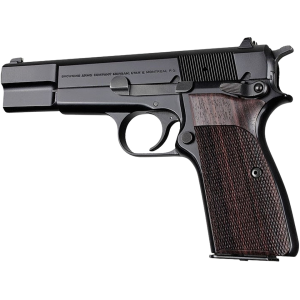 Hogue Fancy Hardwood Grips for Browning Hi-Power Checkered Rosewood - Hogue