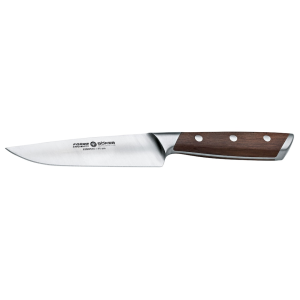 Boker Knives Manufaktur Forge Utility Kitchen Knife 4.3" Drop Point CrMoV Stainless Steel Blade Maple Wood Handle - Boker Knives