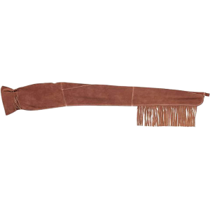 Triple K 911 Fringed Rifle Sleeve 60" Leather Walnut Oil