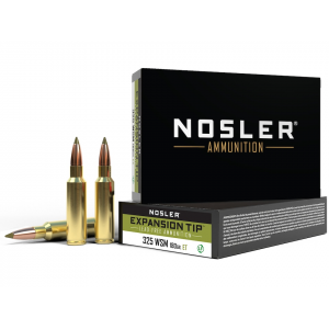 NOSLER E-tip 325 Winchester Short Magnum (wsm) Ammo 180 Grain NOSLER Expansion Tip (e-tip) Polymer Tip Lead Free Box Of 20