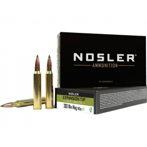 ler E-Tip 300 Winchester Magnum 180 Grain Nosler Expansion Tip (E-Tip) Polymer Tip Lead Free Box Of 20 Ammo
