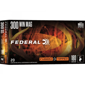 eral Fusion Tipped 300 Winchester Magnum 180 Grain Bonded Polymer Tip Box Of 20 Ammo