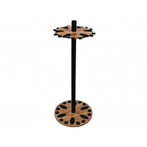 Rush Creek Creations American Cherry 24 Round Rod Rack with Extension Post