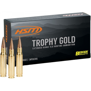  Trophy Gold 30-06 Springfield 185 Grain Berger Hunting VLD (Very Low Drag) Jacketed Hollow Point Box Of 20 Ammo