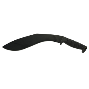 Ontario Kukri Fixed Blade Tactical Knife 12" Kukri 1095 Carbon Steel Blade Kraton Handle Black - Ontario
