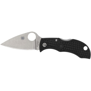 Spyderco Manbug Folding Knife 1.95" Drop Point VG-10 Satin Blade Fiberglass Reinforced Nylon (FRN) Handle Black