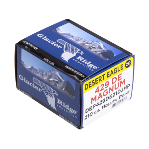 MAGNUM Research 429 Desert Eagle Ammo 210 Grain Jacketed Hollow Point Box Of 20