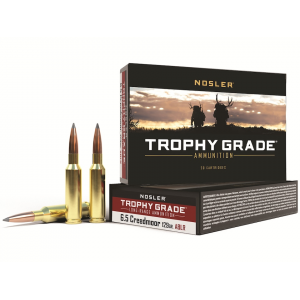 ler Trophy Grade 6.5 Creedmoor 129 Grain Nosler AccuBond Long Range Bonded Polymer Tip Box Of 20 Ammo