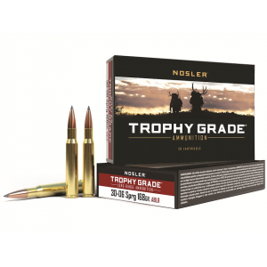 ler Trophy Grade 30-06 Springfield 168 Grain Nosler AccuBond Long Range Bonded Polymer Tip Box Of 20 Ammo