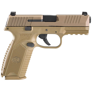 FN 509 Midsize MRD 9mm Luger Pistol 4" Barrel 15+1 Round Flat Dark Earth Slide Black Grip Flat Dark Earth Frame