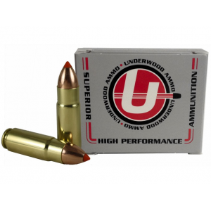 Underwood 458 Socom Ammo 300 Grain Nosler Ballistic Tip Polymer Tip Box of 20 - Underwood Ammunition