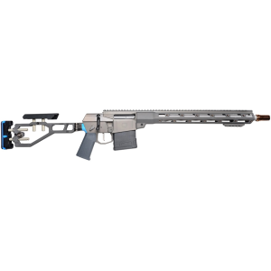 Q The Fix Bolt Action Rifle 308 Winchester 16" Stainless Threaded Barrel Gray Frame Gray/Blue Chassis