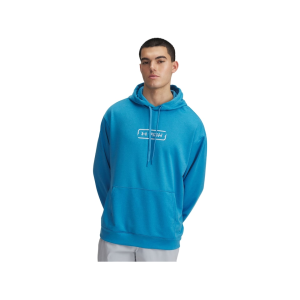 UNDER ARMOUR Men's Fish Pro Terry Hoodie Ether Blue/Halo Gray Medium