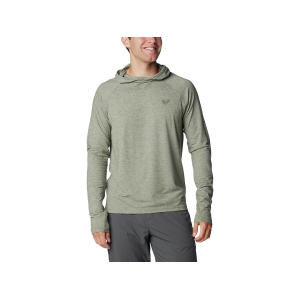 Columbia Men's PFG Uncharted Hoodie Cypress Heather Medium - Columbia