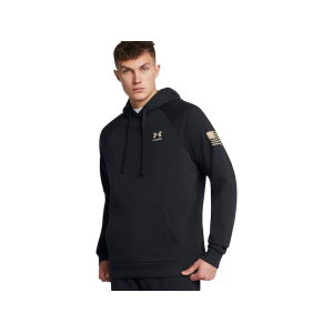 UNDER ARMOUR Men's Freedom Flag Hoodie Black/Desert Sand XL