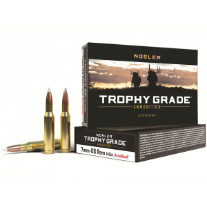 ler Trophy Grade 7mm-08 Remington 140 Grain Nosler AccuBond Bonded Polymer Tip Box Of 20 Ammo