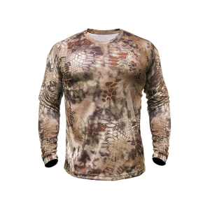 Kryptek Men's Hyperion Long Sleeve Crew Neck T Shirt Kryptek Highlander  XL