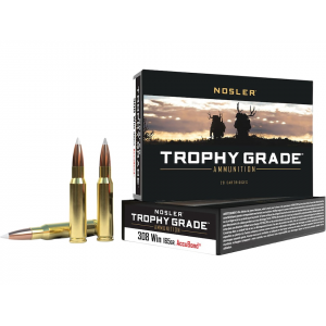ler Trophy Grade 308 Winchester 165 Grain Nosler AccuBond Bonded Polymer Tip Box Of 20 Ammo