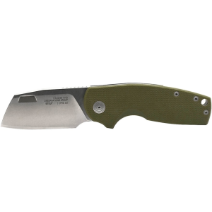 Sog SOG Stout FLK Pocket Knife 2.4" Cleaver Cryo D2 Stonewashed Blade G10 Handle Olive Drab - $59.99 at MidwayUSA