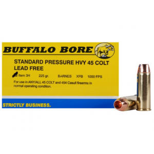 falo Bore 45 Colt (Long Colt) 225 Grain Barnes XPB Solid Hollow Point Lead Free Box Of 20 Ammo