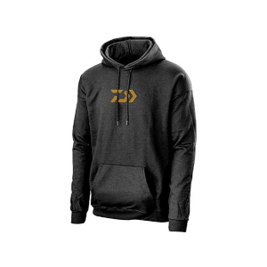 Daiwa Men's D-VEC Green Camo Logo Hoodie Black Large - Daiwa