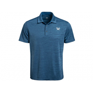VORTEX OPTICS Men's Escape Velocity Short Sleeve Polo Shirt Dark Blue Large