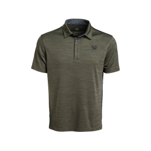VORTEX OPTICS Men's Escape Velocity Short Sleeve Polo Shirt Forest Night Large